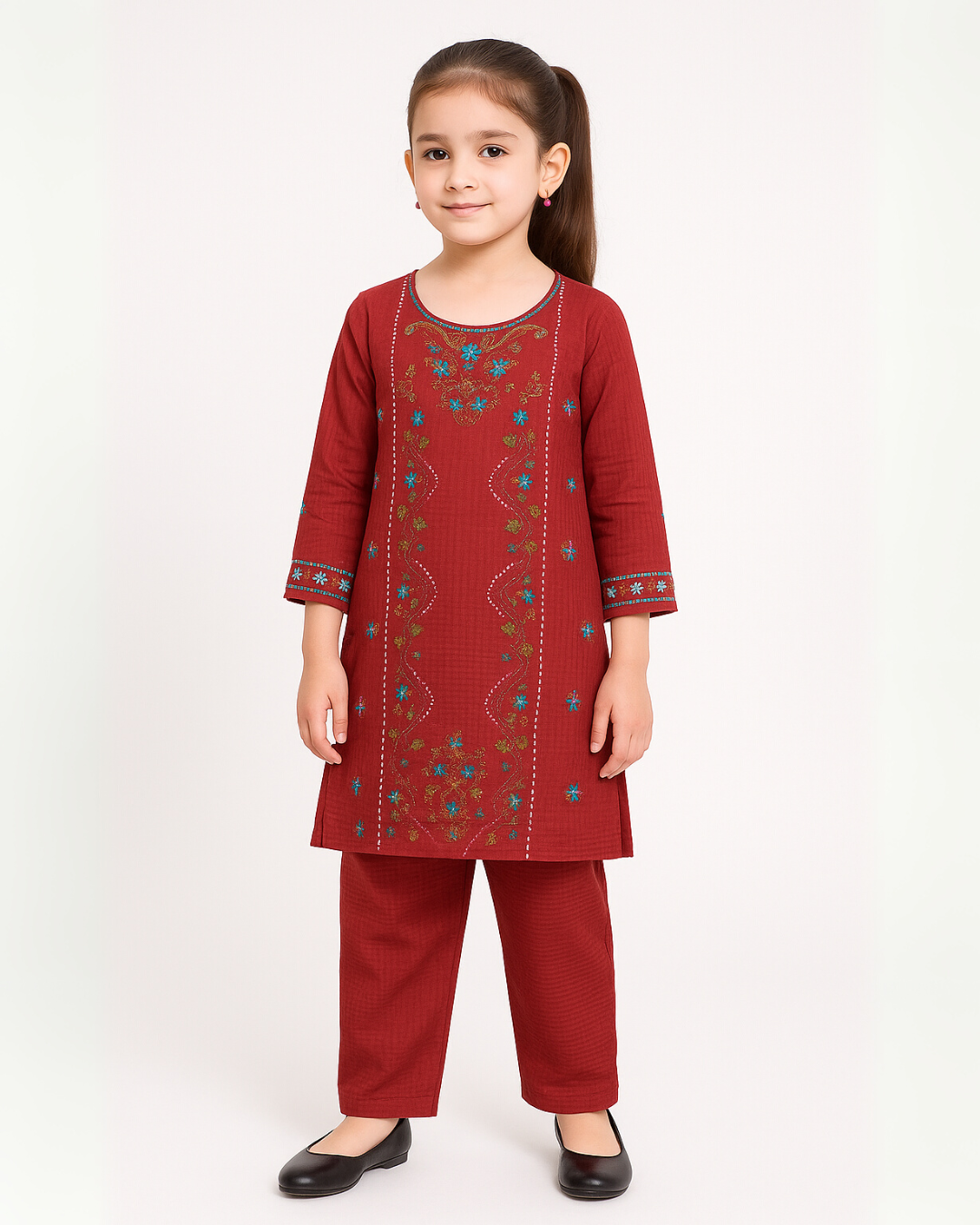 2 PIECE - EMBROIDERED LAWN SUIT