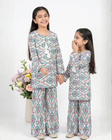 2 PIECE - PRINTED LAWN SUIT