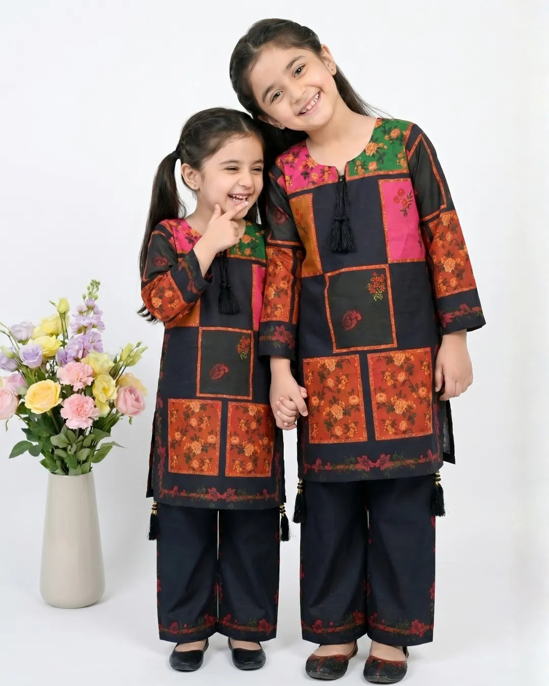 2 PIECE - PRINTED CAMBRIC SUIT