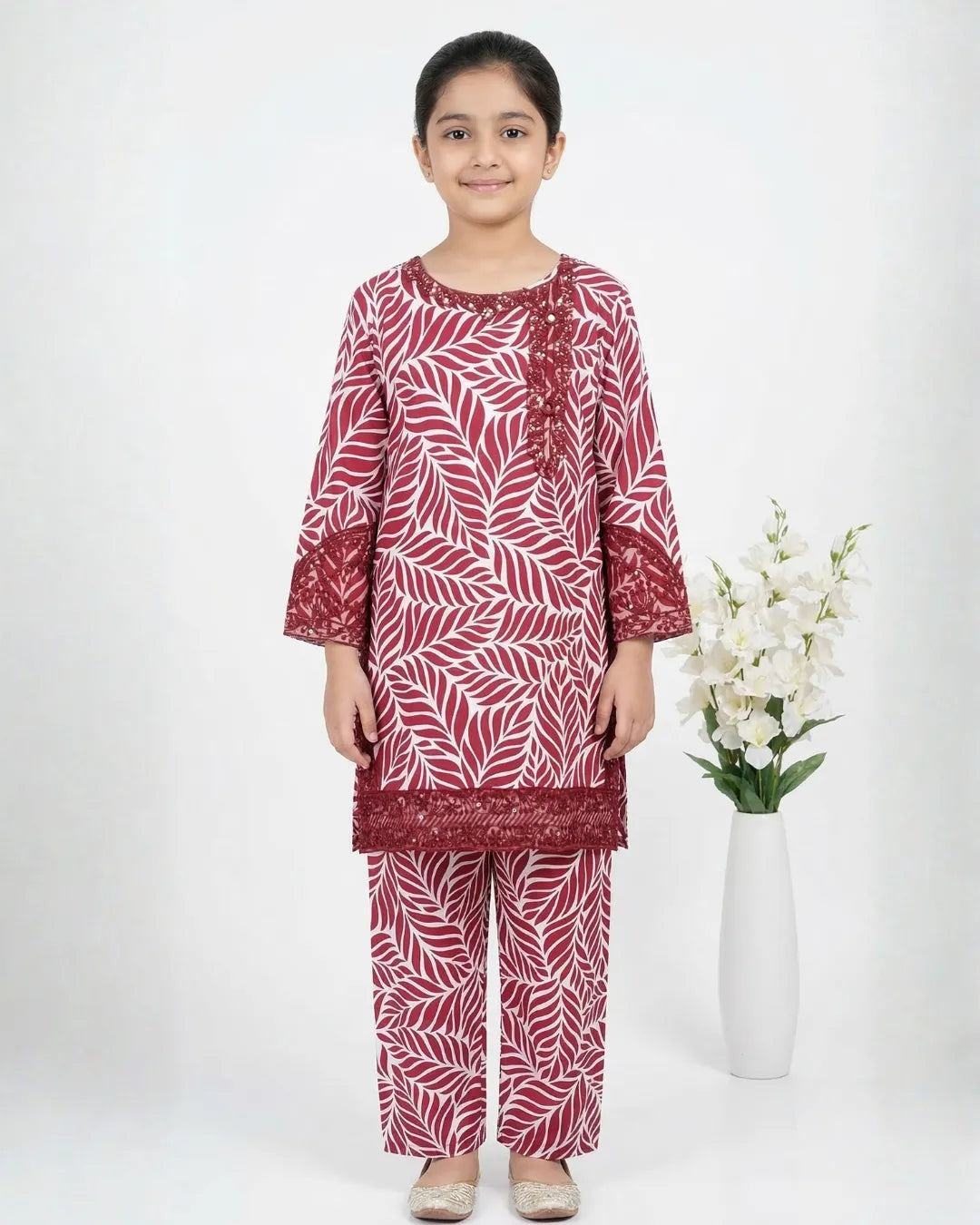 2 PIECE - EMBROIDERED LAWN SUIT