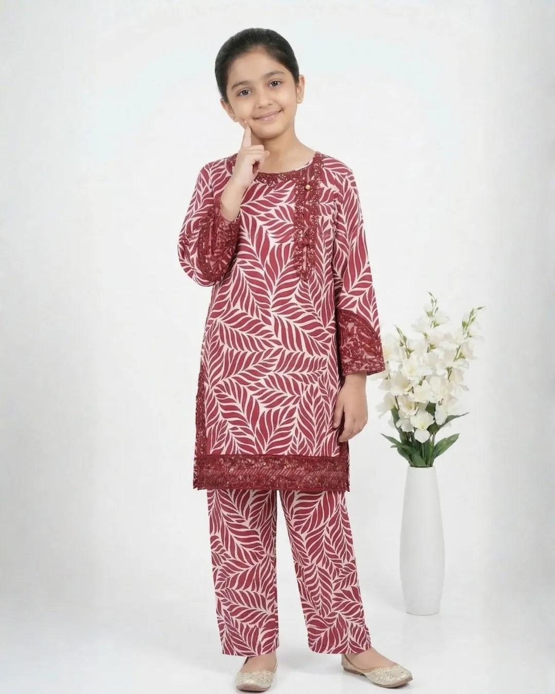 2 PIECE - EMBROIDERED LAWN SUIT