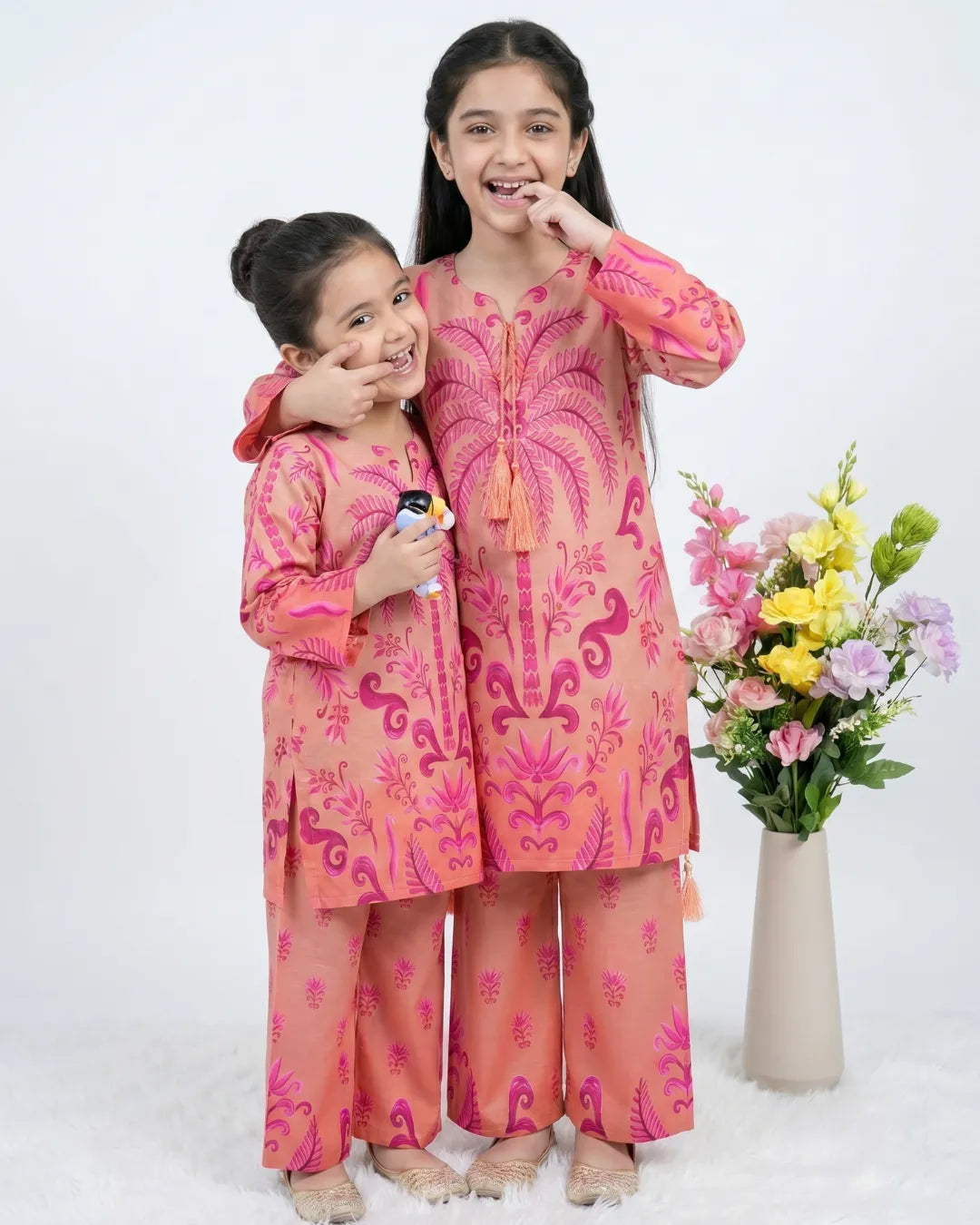 2 PIECE - PRINTED CAMBRIC SUIT