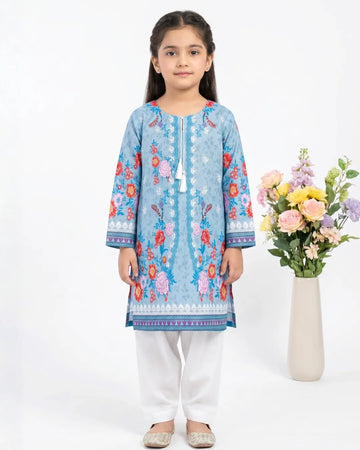 2 PIECE - PRINTED CAMBRIC FARSHI SHALWAR SUIT