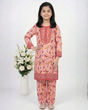 2 PIECE - EMBROIDERED LAWN SUIT
