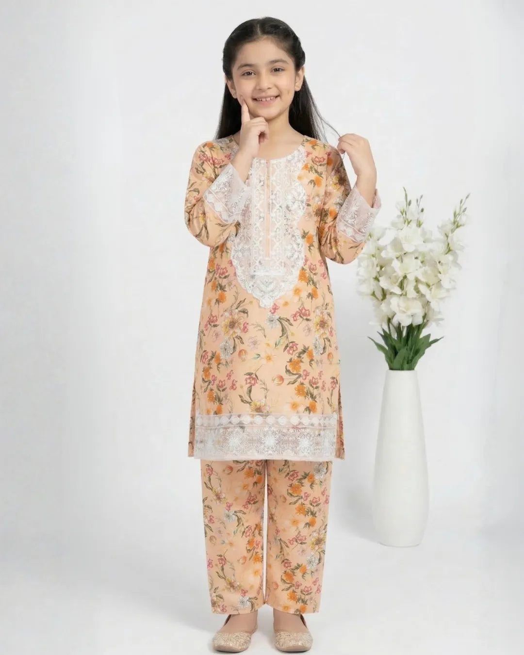 2 PIECE - EMBROIDERED LAWN SUIT