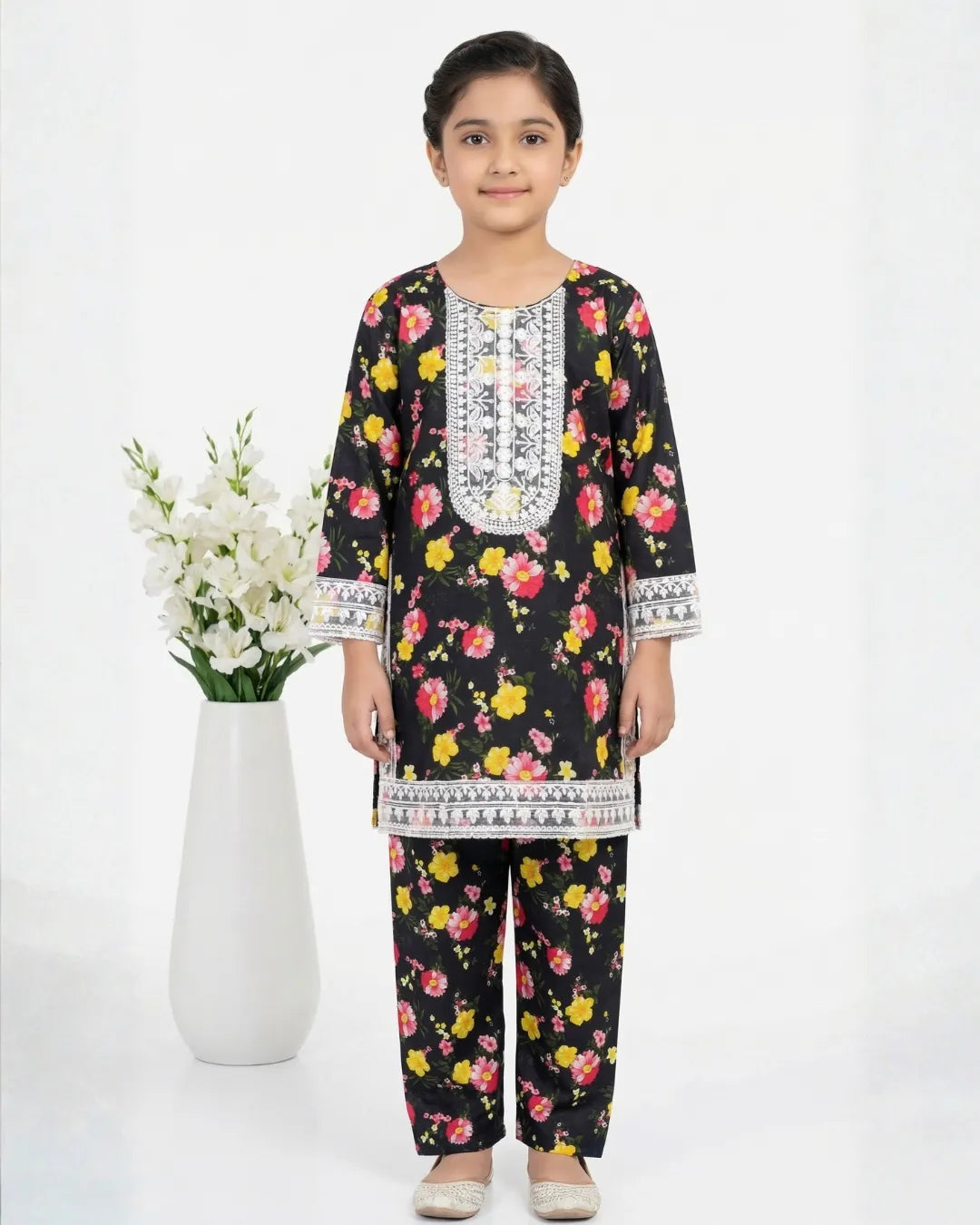 2 PIECE - EMBROIDERED LAWN SUIT