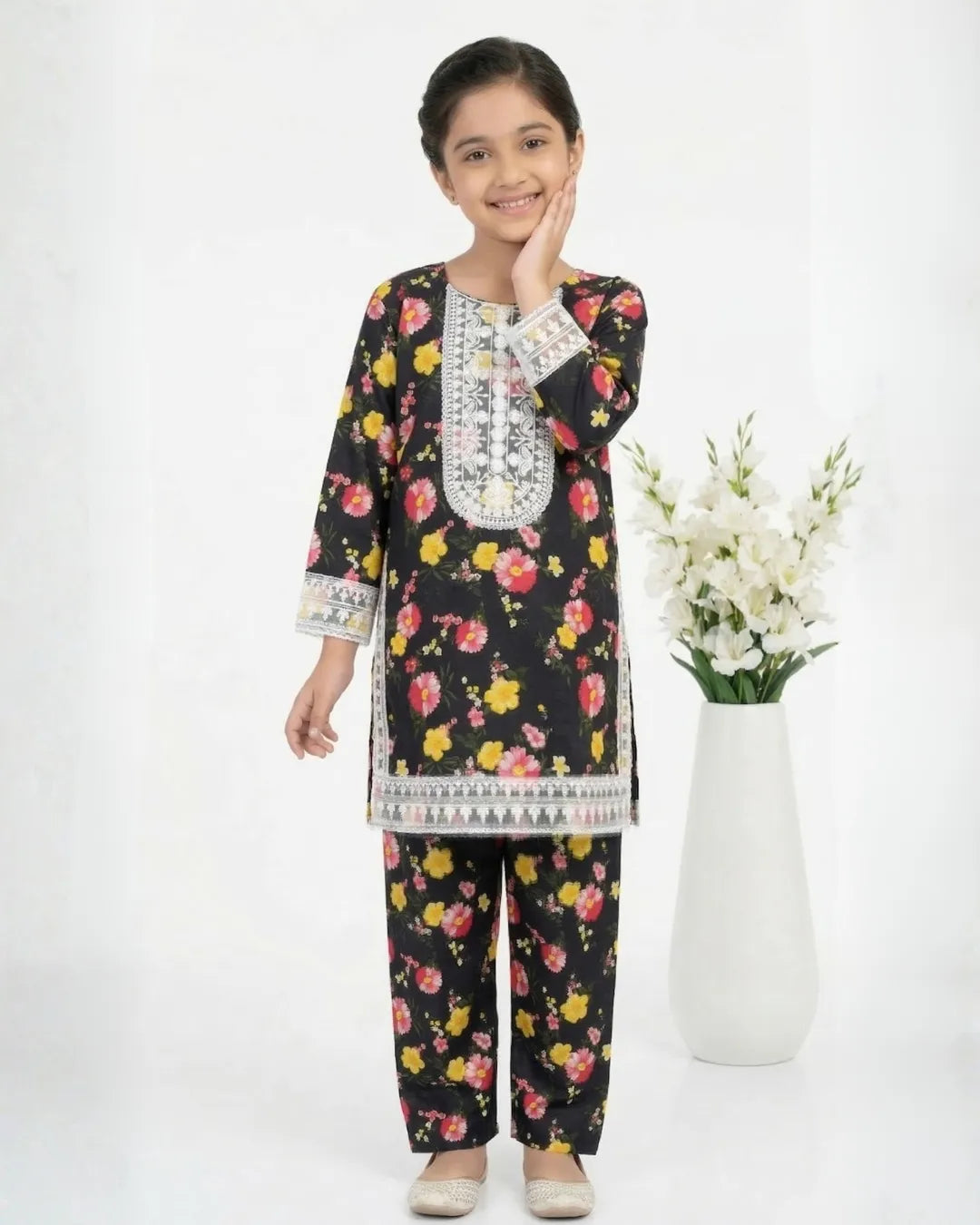 2 PIECE - EMBROIDERED LAWN SUIT