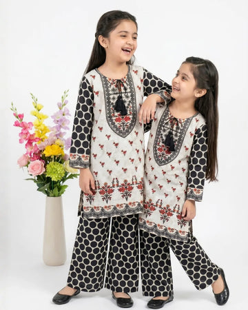 2 PIECE - PRINTED CAMBRIC SUIT