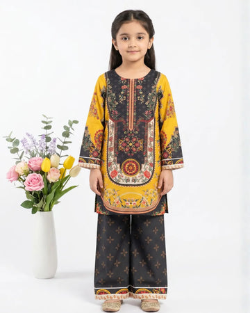 2 PIECE - PRINTED CAMBRIC SUIT
