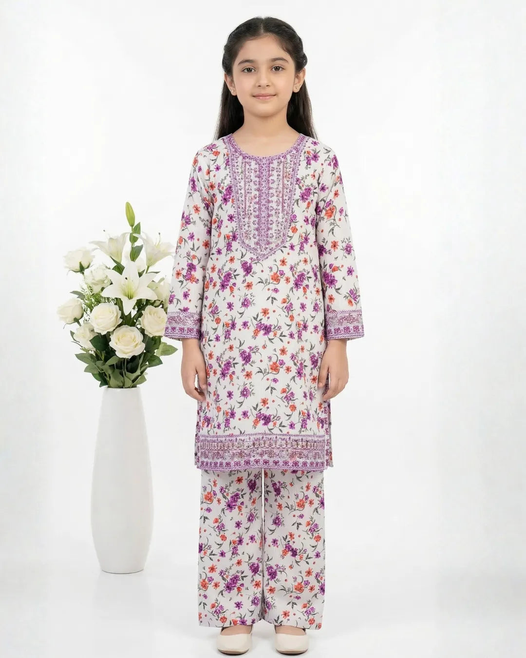 2 PIECE - EMBROIDERED LAWN SUIT