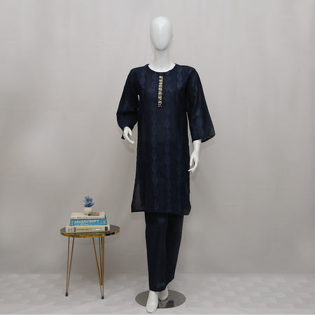 2 Piece Embroidered Khaddar Suit