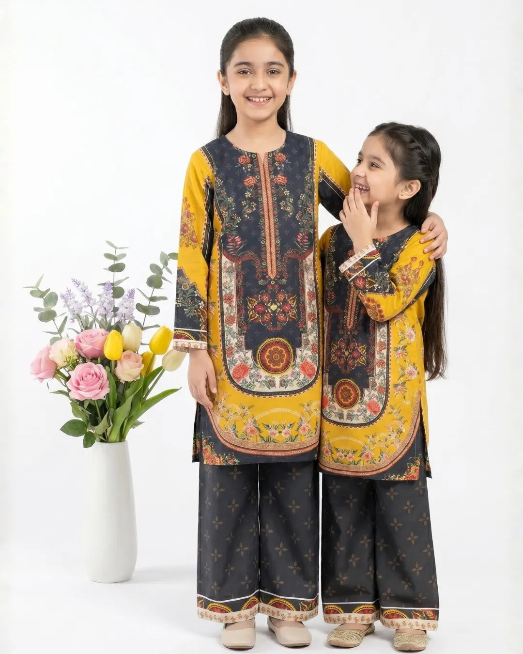 2 PIECE - PRINTED CAMBRIC SUIT
