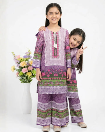 2 PIECE - PRINTED CAMBRIC SUIT