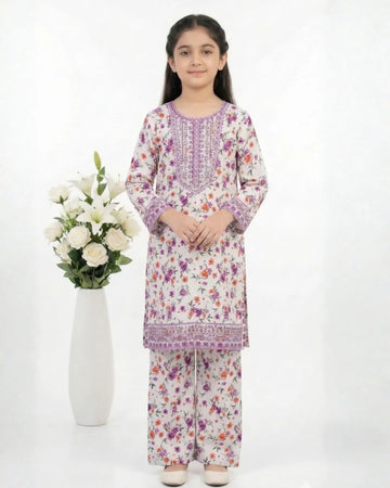 2 PIECE - EMBROIDERED LAWN SUIT