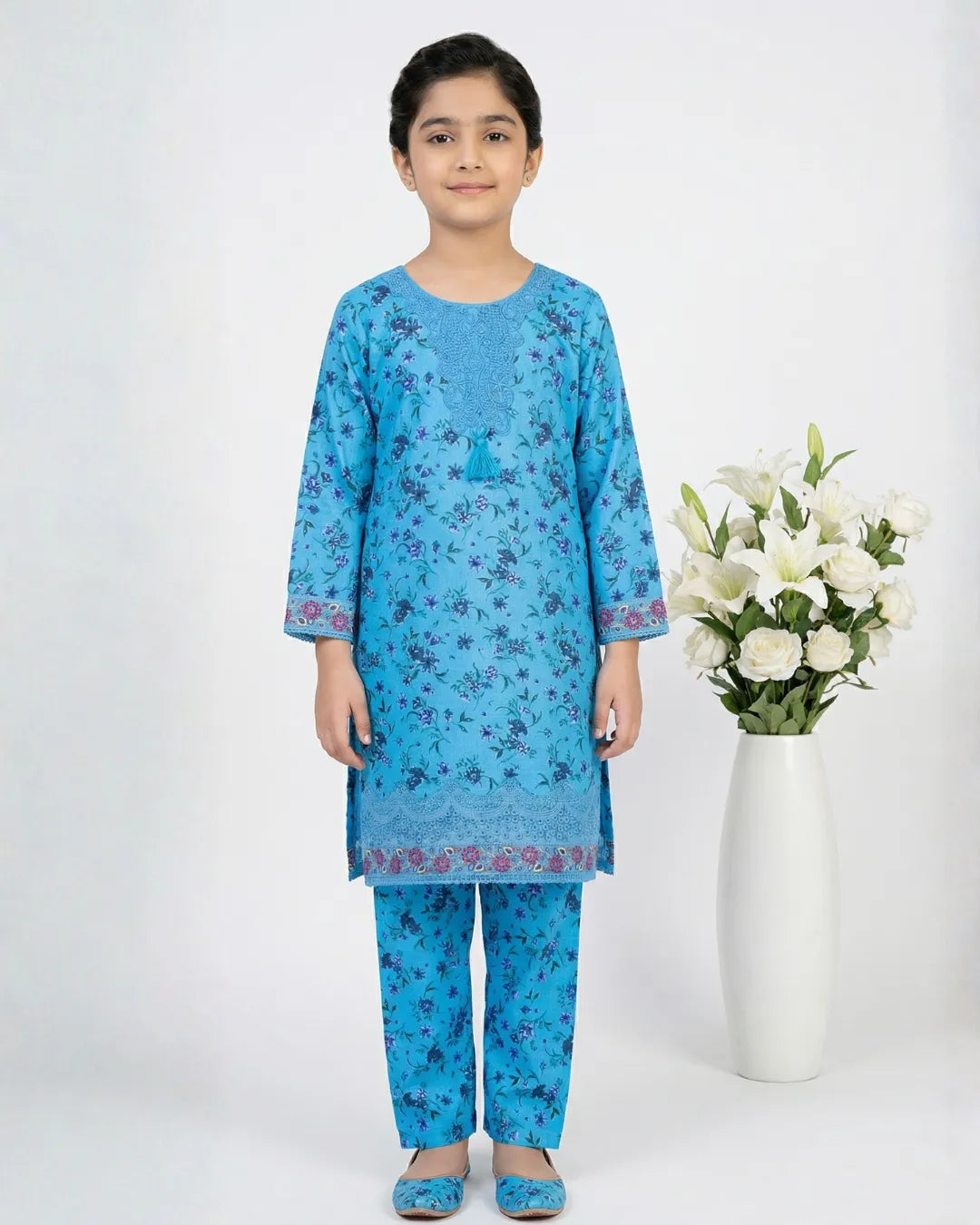 2 PIECE - EMBROIDERED LAWN SUIT