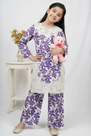2 PIECE - EMBROIDERED CAMRIC SUIT