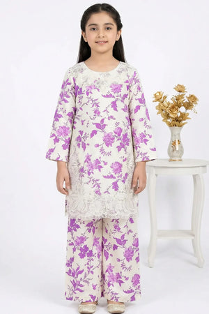 2 PIECE - EMBROIDERED CAMRIC SUIT