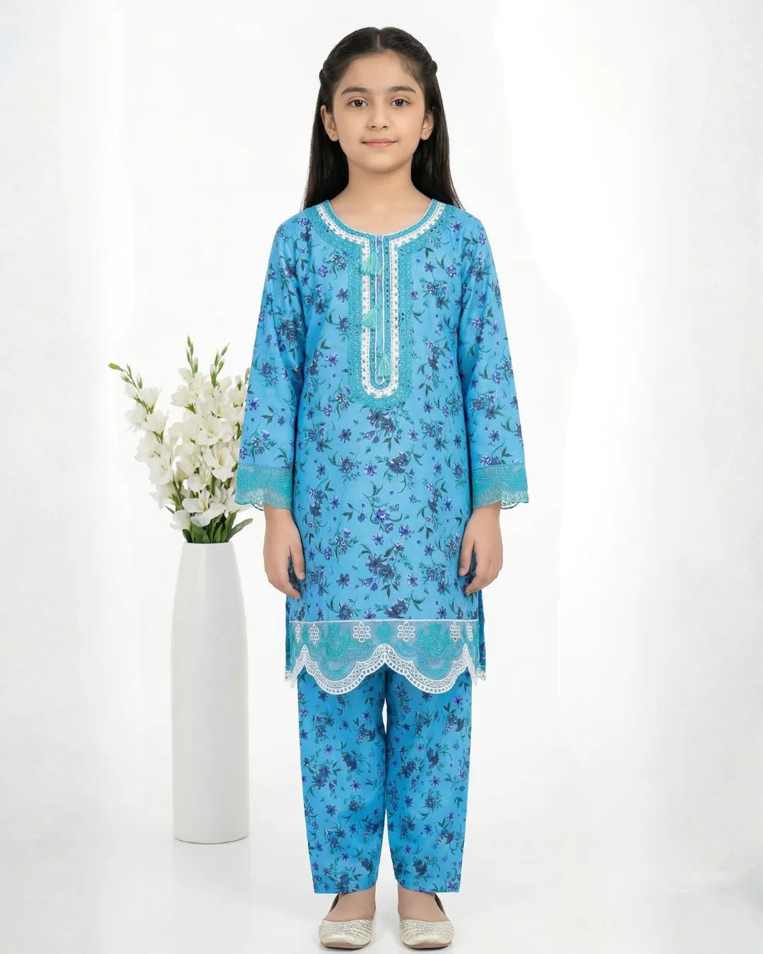 2 PIECE - EMBROIDERED LAWN SUIT