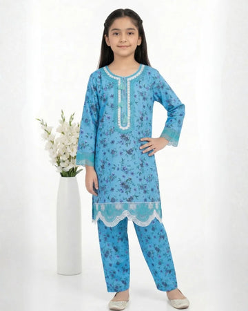 2 PIECE - EMBROIDERED LAWN SUIT