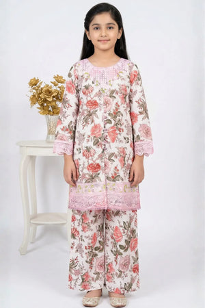 2 PIECE - EMBROIDERED CAMRIC SUIT