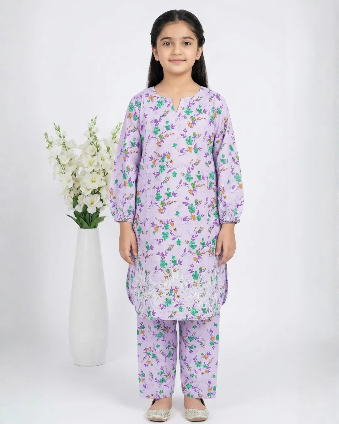 2 PIECE - EMBROIDERED LAWN SUIT