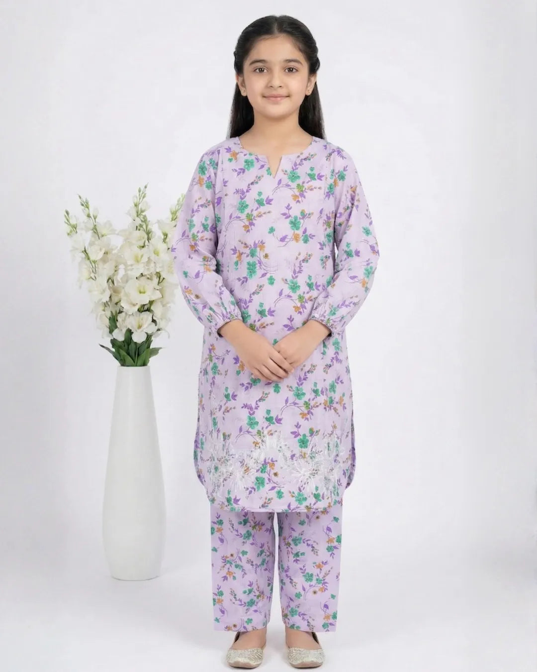 2 PIECE - EMBROIDERED LAWN SUIT
