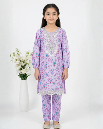 2 PIECE - EMBROIDERED LAWN SUIT