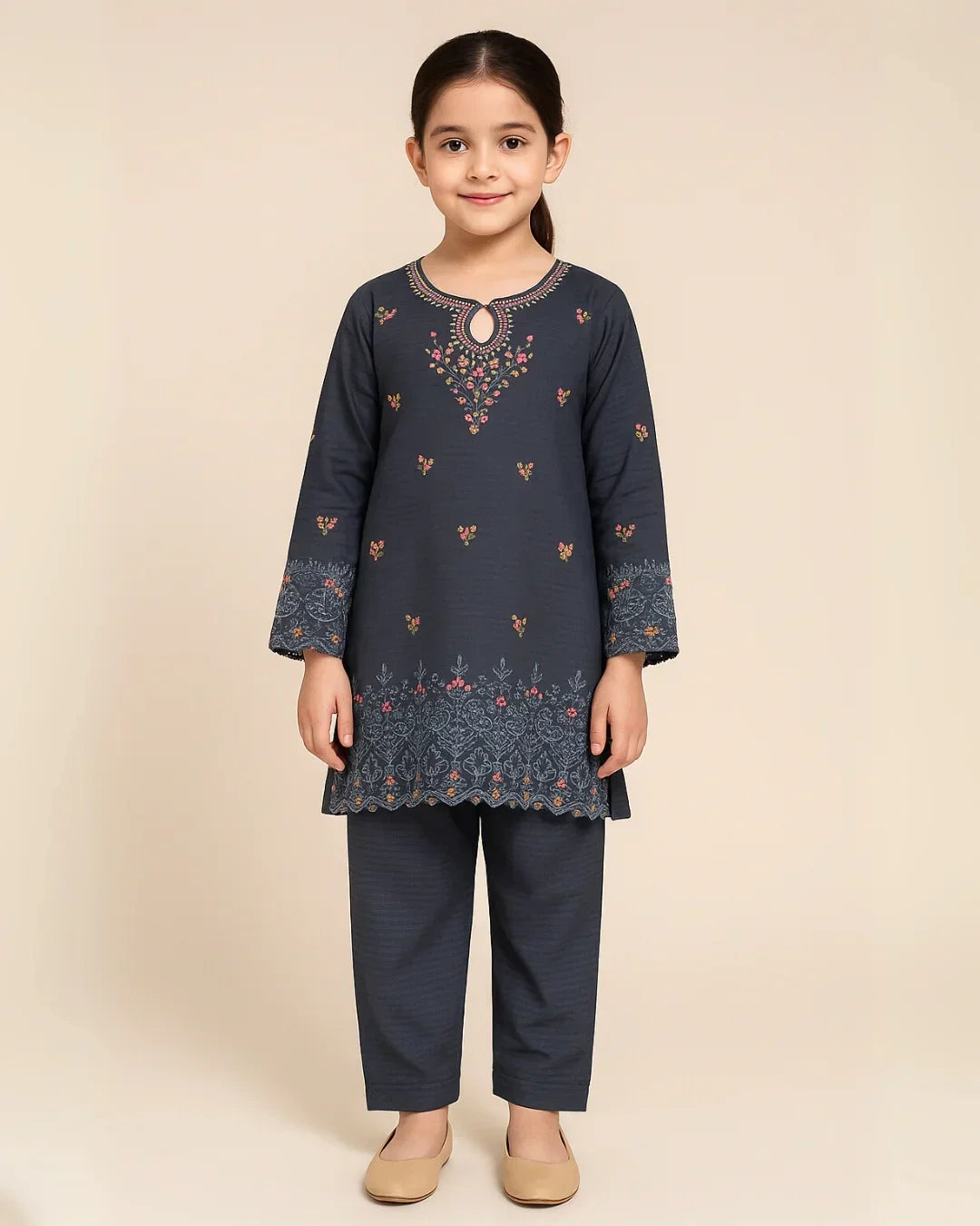 2 PIECE - EMBROIDERED LAWN SUIT