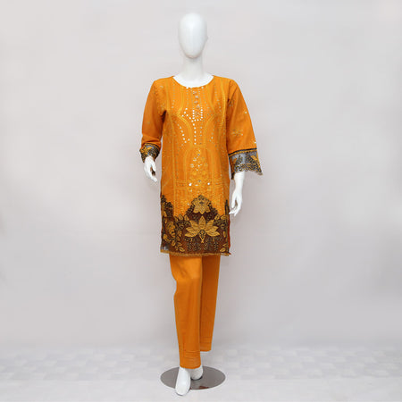 2 PIECE EMBROIDERED KHADDAR SUIT