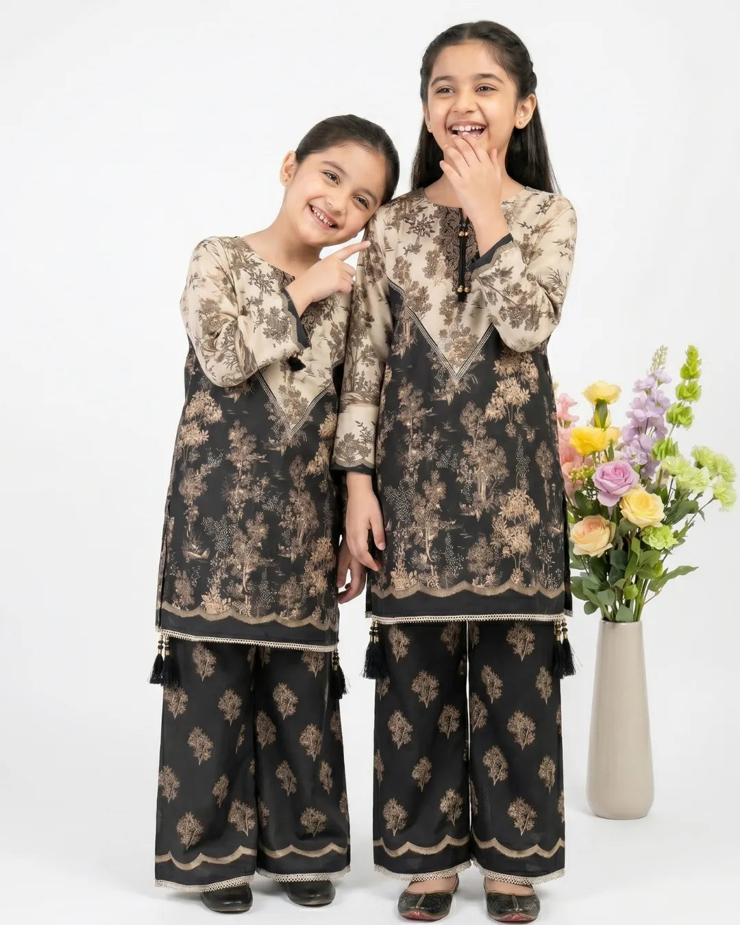 2 PIECE - PRINTED CAMBRIC SUIT