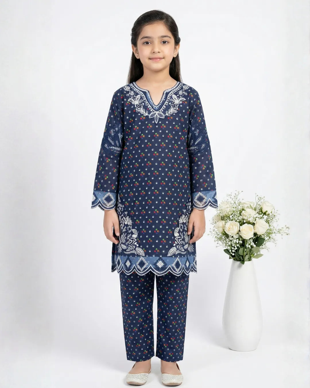 2 PIECE - EMBROIDERED LAWN SUIT