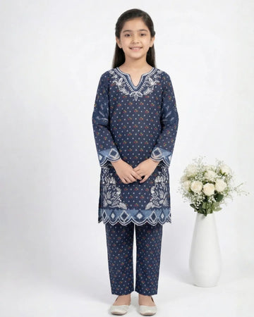 2 PIECE - EMBROIDERED LAWN SUIT