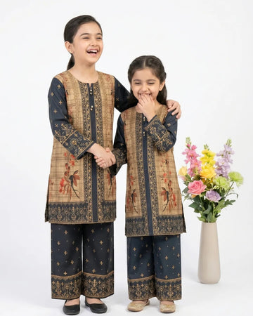 2 PIECE - PRINTED CAMBRIC SUIT