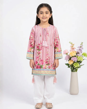 2 PIECE - PRINTED CAMBRIC FARSHI SHALWAR SUIT