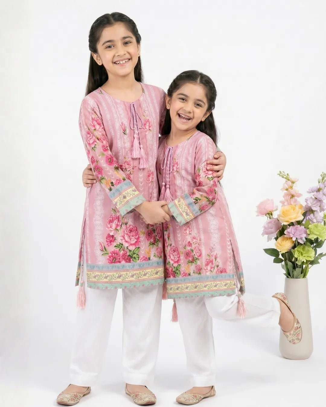 2 PIECE - PRINTED CAMBRIC FARSHI SHALWAR SUIT