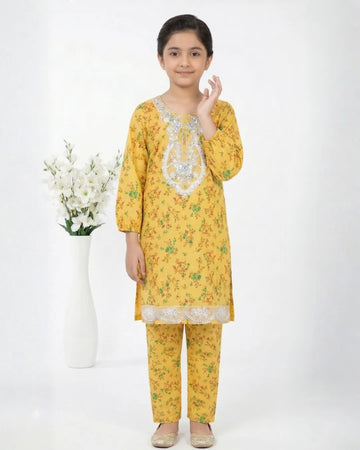 2 PIECE - EMBROIDERED LAWN SUIT