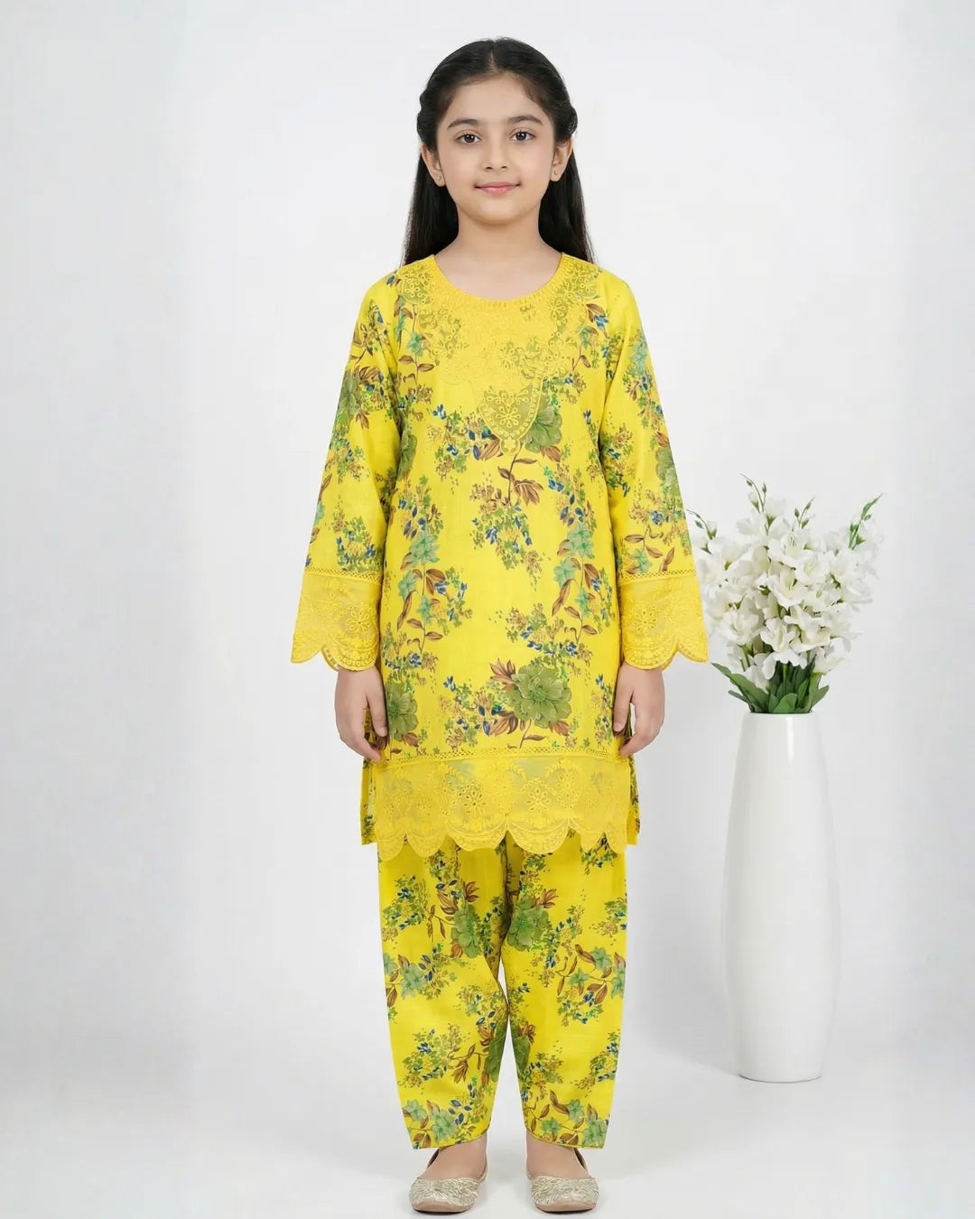 2 PIECE - EMBROIDERED LAWN SUIT