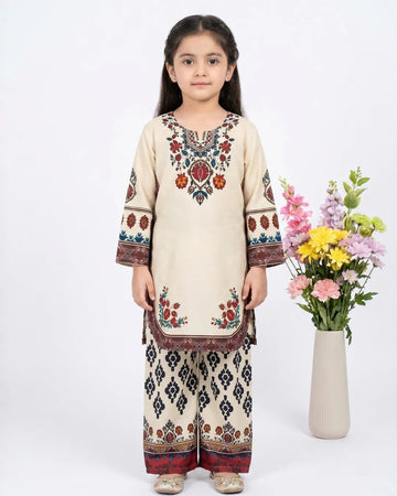 2 PIECE - PRINTED CAMBRIC SUIT