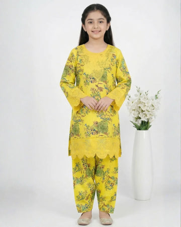 2 PIECE - EMBROIDERED LAWN SUIT