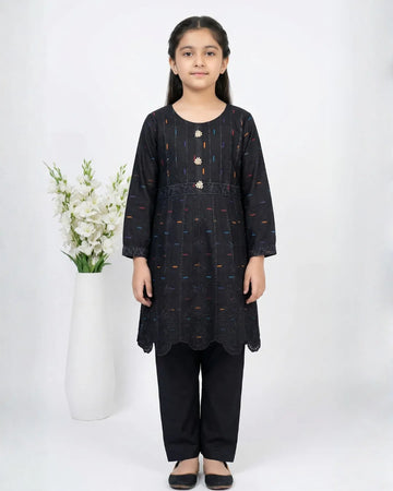 2 PIECE - EMBROIDERED COTTON SUIT