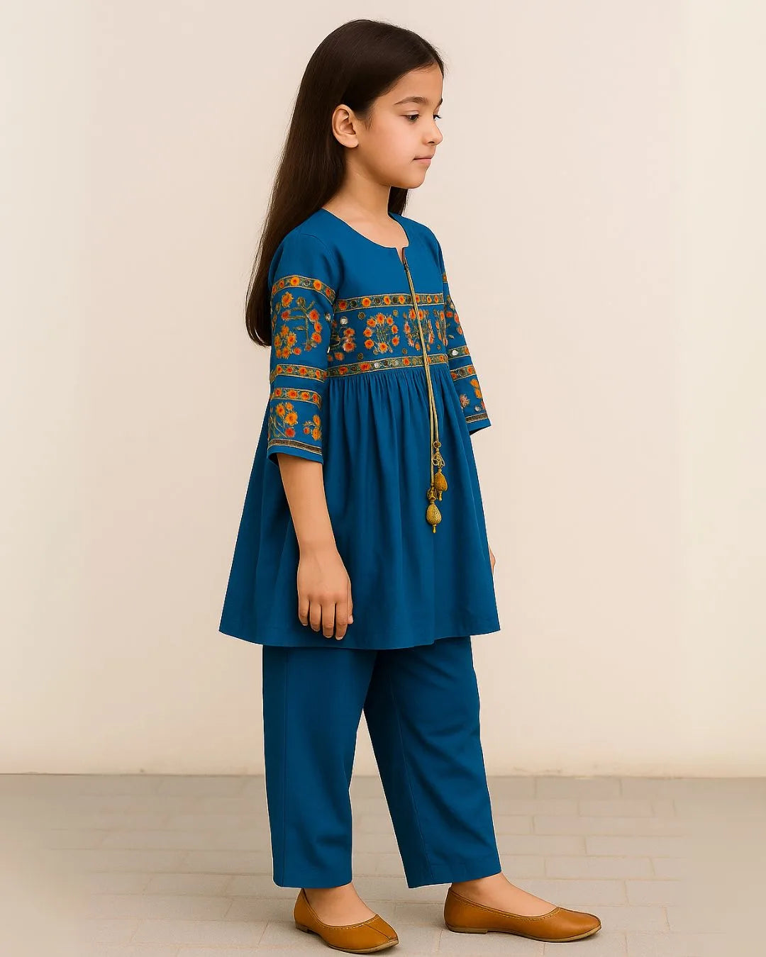 2 PIECE - EMBROIDERED BANA DORA SUIT