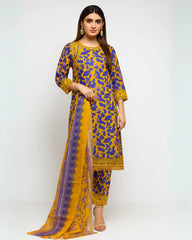 3 PIECE - EMBROIDERED LAWN SUIT