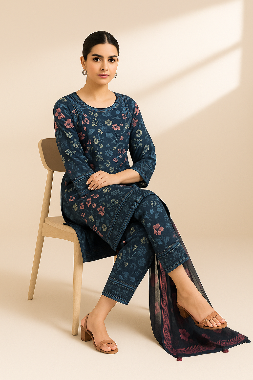 3 PIECE - EMBROIDERED LAWN SUIT