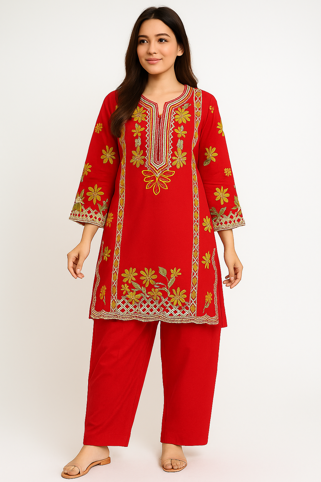 2 PIECE - EMBROIDERED LAWN SUIT