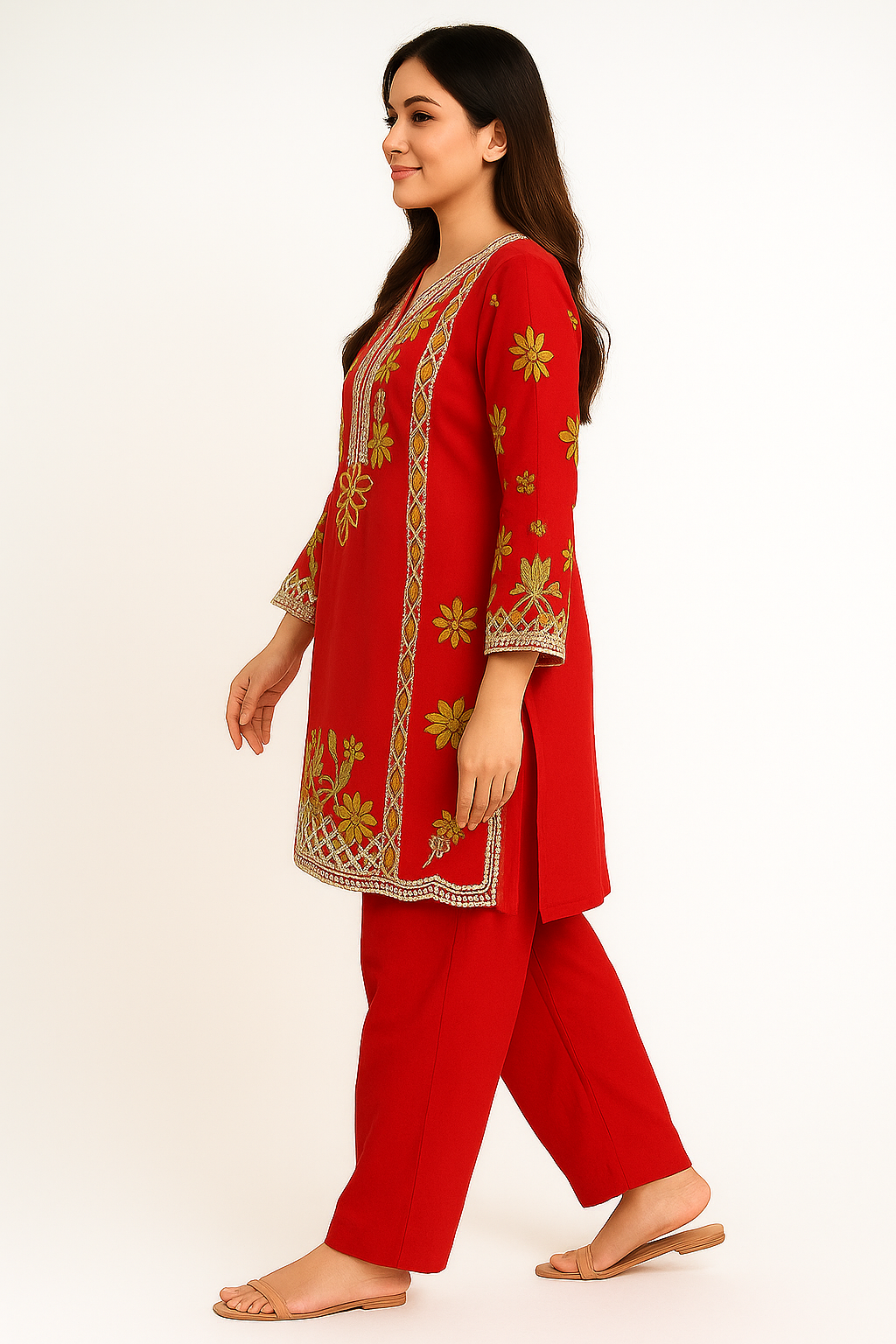 2 PIECE - EMBROIDERED LAWN SUIT
