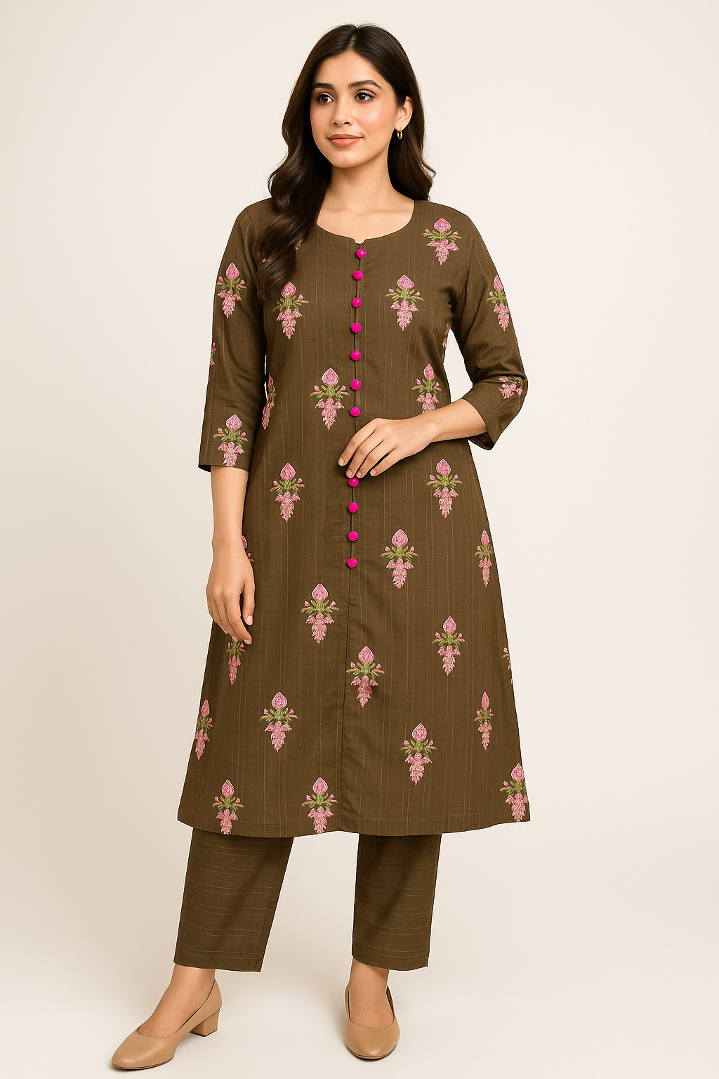 2 PIECE - EMBROIDERED LAWN SUIT