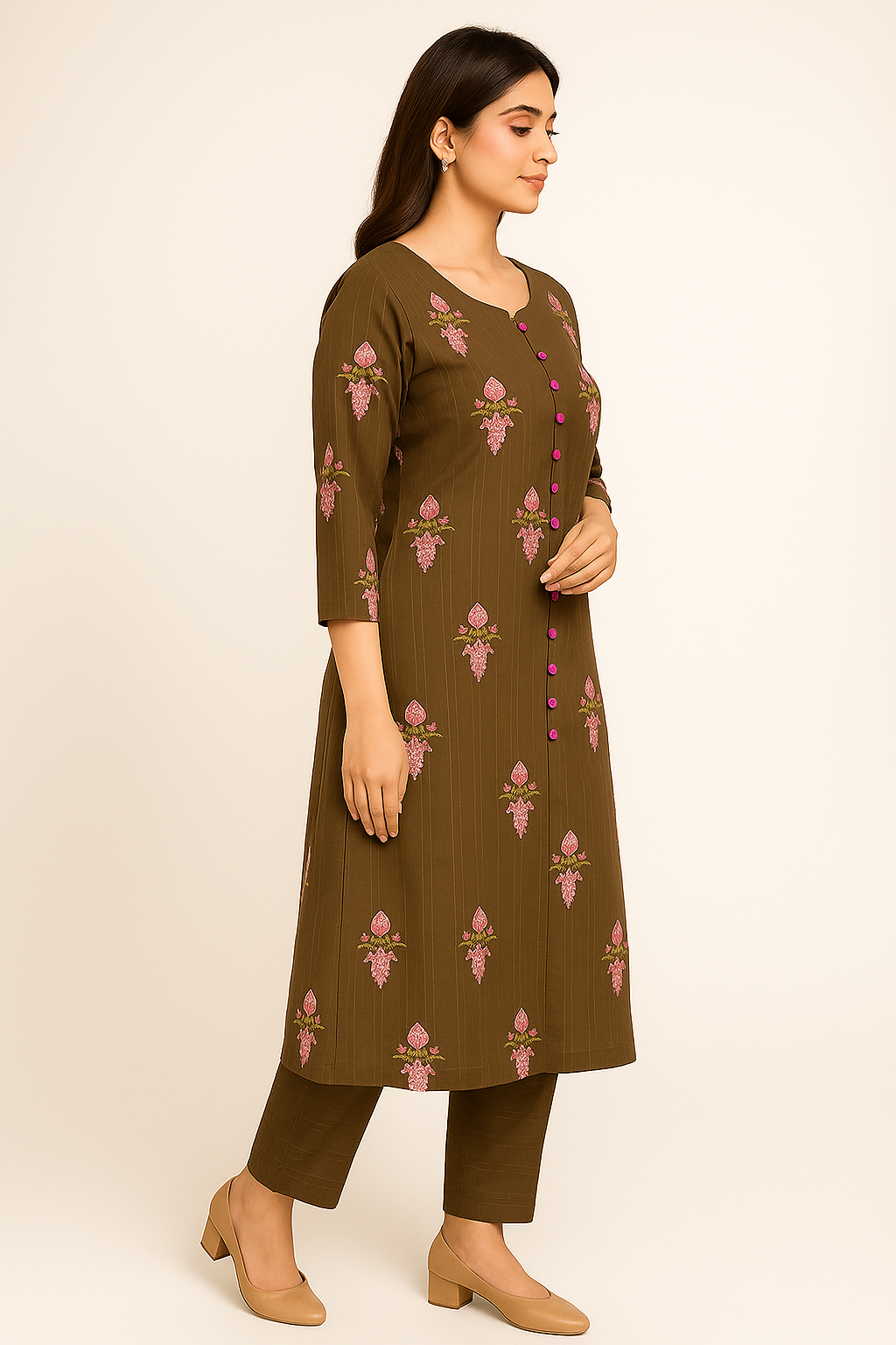 2 PIECE - EMBROIDERED LAWN SUIT