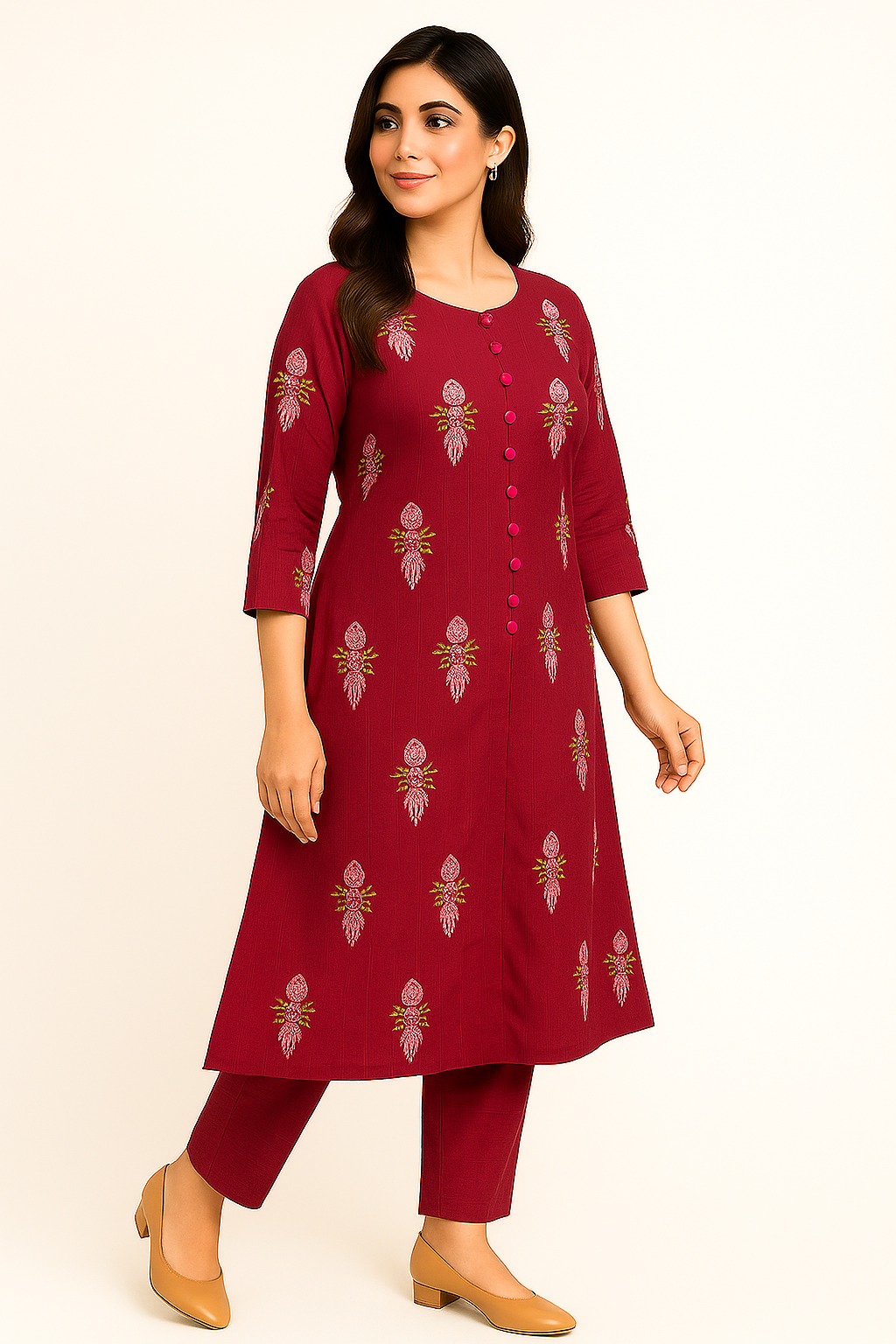 2 PIECE - EMBROIDERED LAWN SUIT