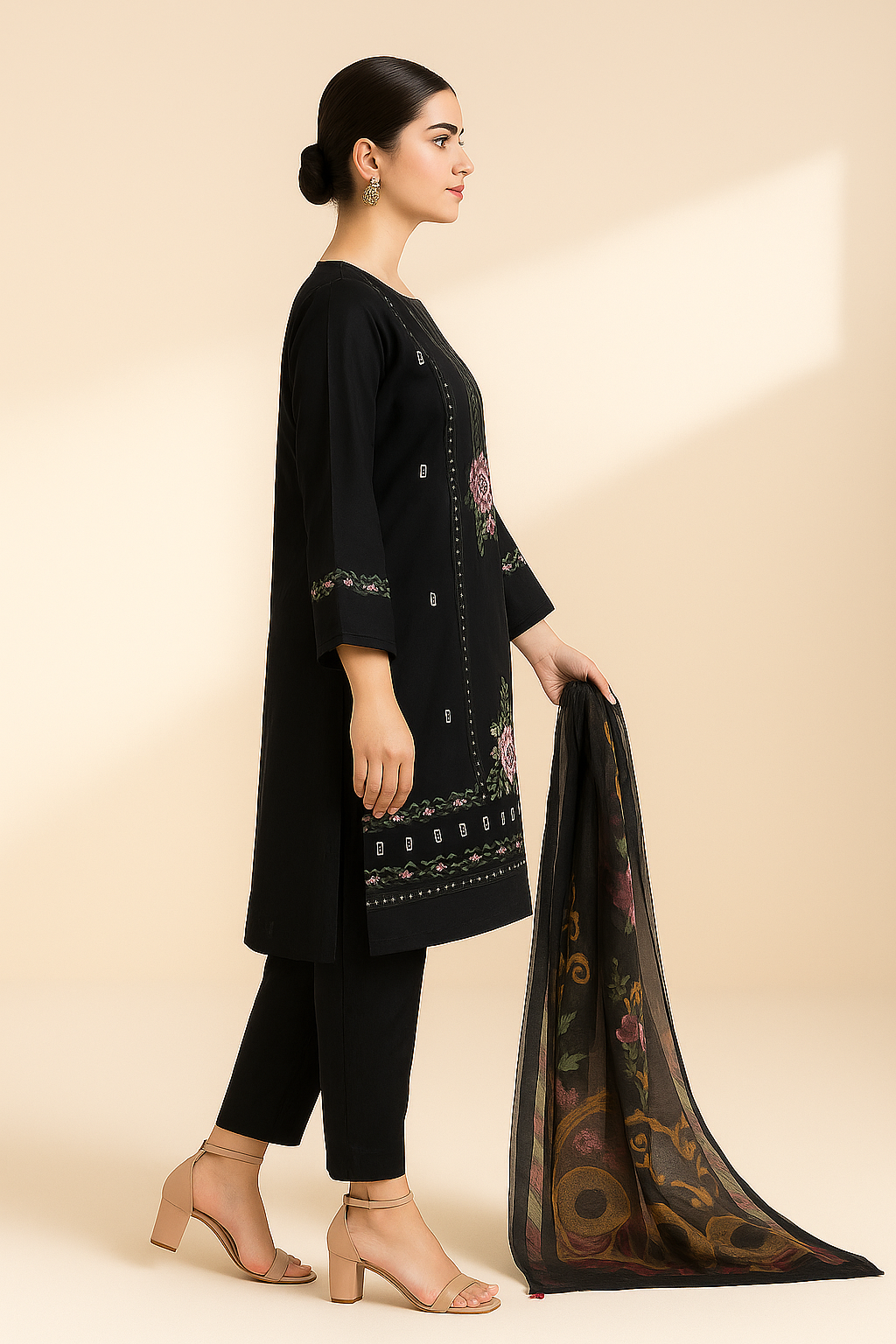 3 PIECE - EMBROIDERED LAWN SUIT