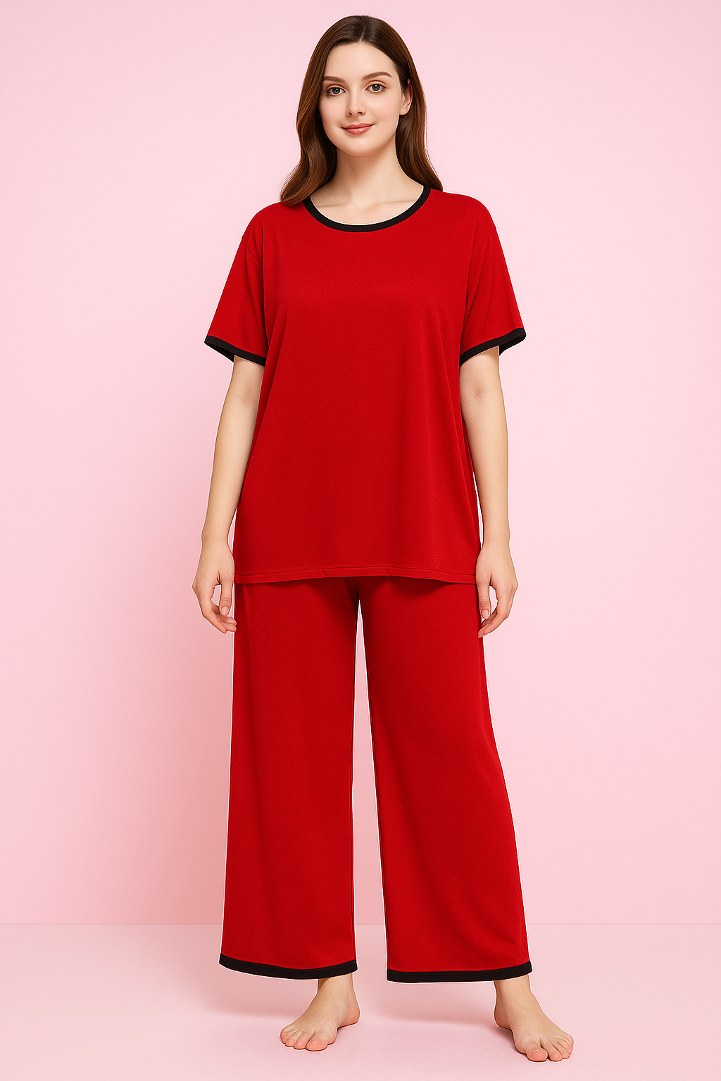 RED SOLID PJ SET